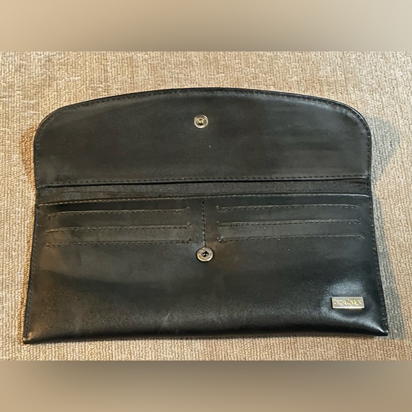 Pineda Covalin Black and Red Floral Wallet with Folk Art Design - Picture 3 of 7